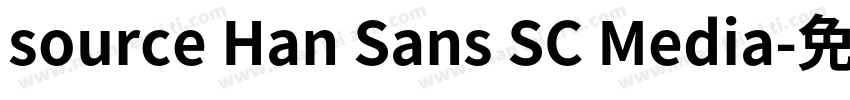 source Han Sans SC Media字体转换